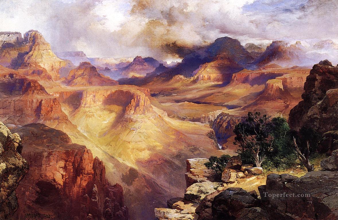 Grand Canyon3 landscape Thomas Moran mountains Oil Paintings